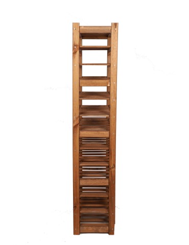 Holzregal Serie LSR ( 162,6 x70x33 cm) , 13 Böden (P0, W13, K0) /Kiefernholz gebeizt in BRAUN - product 2