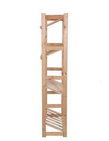 Holzregal Serie LSR ( 162,6 x70x33 cm) , 4 Böden (P0, W0, K4) /Kiefernholz UNBEHANDELT - product 2