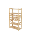 Holzregal Serie LSR ( 124,2 x70x33 cm) , 7 Böden (P4, W3, K0) /Kiefernholz UNBEHANDELT