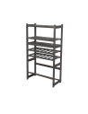 Holzregal Serie LSR ( 124,2 x70x33 cm) , 6 Böden (P3, W2, K1) /Kiefernholz gebeizt in GRAU