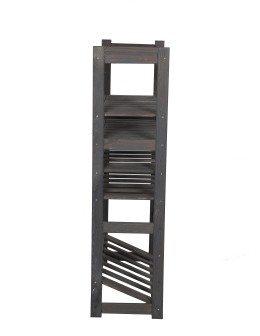 Holzregal Serie LSR ( 124,2 x70x33 cm) , 6 Böden (P3, W2, K1) /Kiefernholz gebeizt in GRAU - product 2