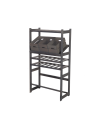 Holzregal Serie LSR ( 124,2 x70x33 cm) , 5 Böden (P1, W2, K2) /Kiefernholz gebeizt in GRAU