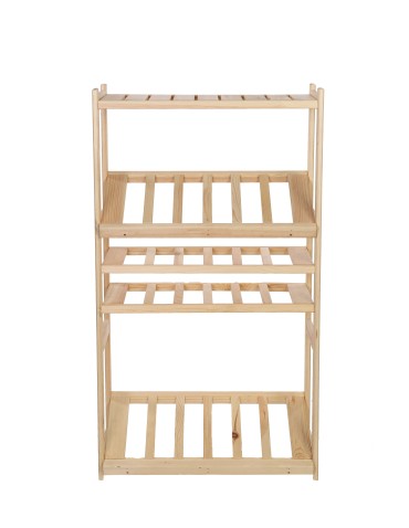 Holzregal Serie LSR ( 124,2 x70x33 cm) , 5 Böden (P1, W2, K2) /Kiefernholz UNBEHANDELT