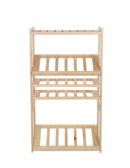 Holzregal Serie LSR ( 124,2 x70x33 cm) , 5 Böden (P1, W2, K2) /Kiefernholz UNBEHANDELT