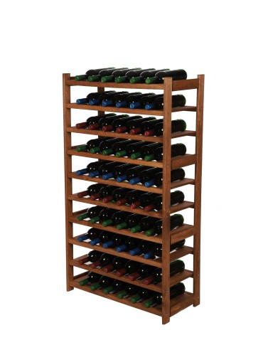 Serie LSR - Holzregal Serie LSR ( 124,2 x70x33 cm) , 10 Böden (P0, W10, K0) /Kiefernholz gebeizt in BRAUN - product 4