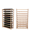 Holzregal Serie LSR ( 124,2 x70x33 cm) , 10 Böden (P0, W10, K0) /Kiefernholz UNBEHANDELT