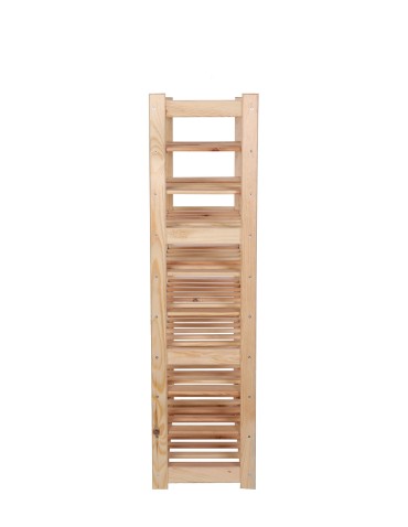 Holzregal Serie LSR ( 124,2 x70x33 cm) , 10 Böden (P0, W10, K0) /Kiefernholz UNBEHANDELT - product 2