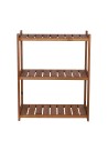 Holzregal Serie LSR ( 85,5 x70x33 cm) , 3 Böden (P3, W0, K0) /Kiefernholz gebeizt in BRAUN