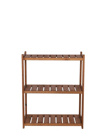 Holzregal Serie LSR ( 85,5 x70x33 cm) , 3 Böden (P3, W0, K0) /Kiefernholz gebeizt in BRAUN - produkt 2