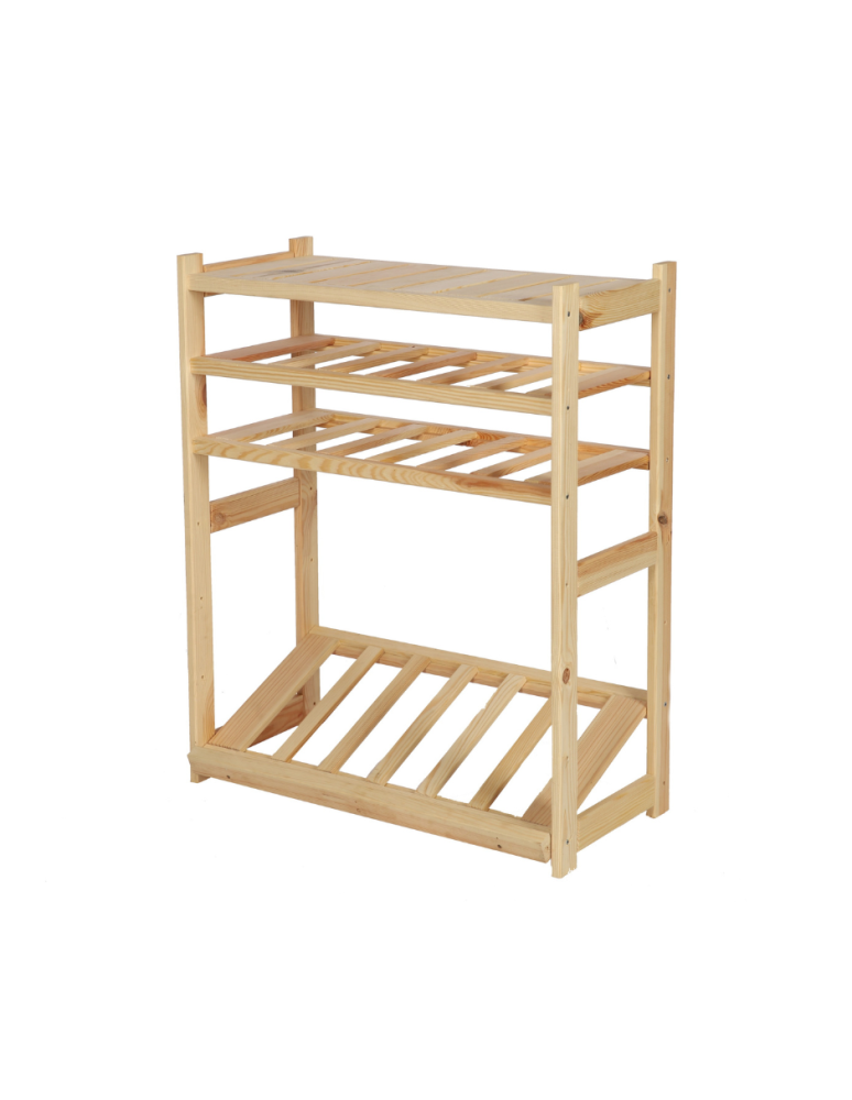 Serie LSR - Holzregal Serie LSR ( 85,8 x70x33 cm) , 4 Böden (P1, W2, K1) /Kiefernholz UNBEHANDELT - product new.modo24.de 1