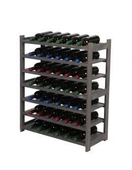 Holzregal Serie LSR ( 85,8 x70x33 cm) , 7 Böden (P0, W7, K0) /Kiefernholz gebeizt in GRAU - product 2