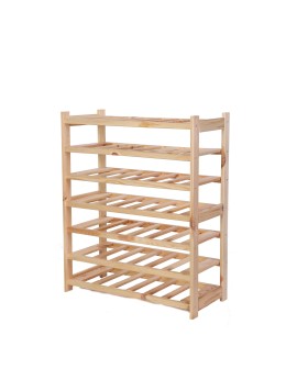Holzregal Serie LSR ( 85,8 x70x33 cm) , 7 Böden (P0, W7, K0) /Kiefernholz UNBEHANDELT - product 2