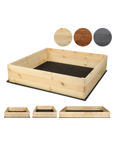 Hochbeet Pflanzkasten Blumenkasten Gemüsebeet Holz Garten ZP06/18x83x80 cm/Kiefernholz Unbehandelt
