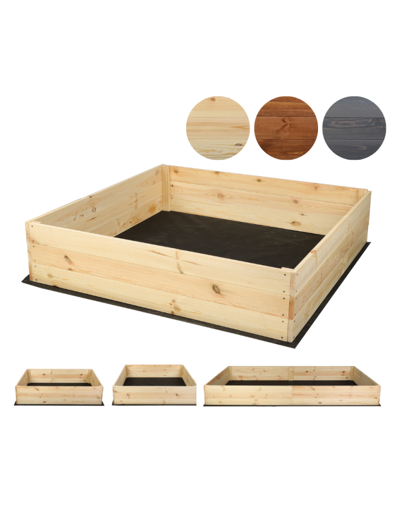 Blumenkasten und Hochbeete - Hochbeet Pflanzkasten Blumenkasten Gemüsebeet Holz Garten ZP06/18x103x80 cm/Kiefernholz  Unbehandelt - product new.modo24.de 1