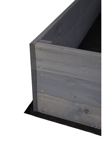 Hochbeet Pflanzkasten Blumenkasten Gemüsebeet Holz Garten ZP06/18x120x80 cm/Kiefernholz gebeizt in GRAU - product 2