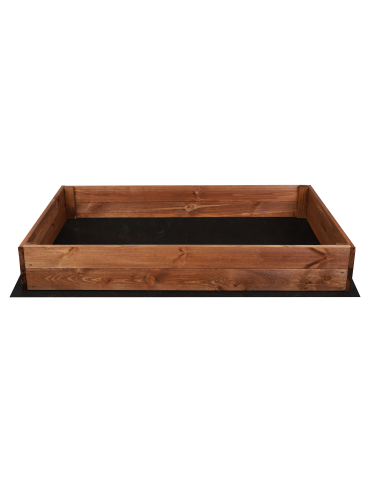 Hochbeet Pflanzkasten Blumenkasten Gemüsebeet Holz Garten ZP06/18x120 x80 cm/Kiefernholz gebeizt  Braun - product 2