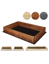 Hochbeet Pflanzkasten Blumenkasten Gemüsebeet Holz Garten ZP06/18x120 x100 cm/Kiefernholz gebeizt  Braun