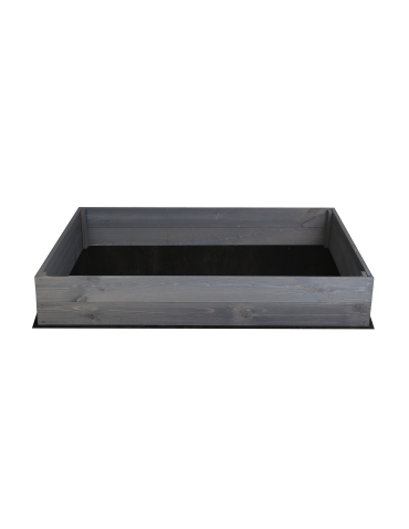 Hochbeet Pflanzkasten Blumenkasten Gemüsebeet Holz Garten ZP06/18x120x100 cm/Kiefernholz gebeizt in GRAU - product 2