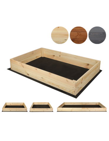 Hochbeet Pflanzkasten Blumenkasten Gemüsebeet Holz Garten ZP06/18x120x100 cm/Kiefernholz  Unbehandelt