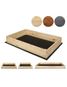 Hochbeet Pflanzkasten Blumenkasten Gemüsebeet Holz Garten ZP06/18x120x100 cm/Kiefernholz  Unbehandelt