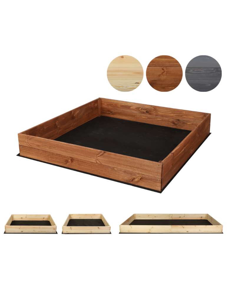 Blumenkasten und Hochbeete - Hochbeet Pflanzkasten Blumenkasten Gemüsebeet Holz Garten ZP06/18x120 x117 cm/Kiefernholz gebeizt  Braun - produkt new.modo24.de 1