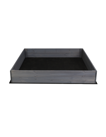 Hochbeet Pflanzkasten Blumenkasten Gemüsebeet Holz Garten ZP06/18x120x117 cm/Kiefernholz gebeizt in GRAU - product 2