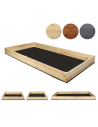 Hochbeet Pflanzkasten Blumenkasten Gemüsebeet Holz Garten ZP06/18x163x80 cm/Kiefernholz  Unbehandelt
