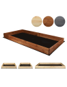 Hochbeet Pflanzkasten Blumenkasten Gemüsebeet Holz Garten ZP06/18x203x100 cm/Kiefernholz gebeizt  Braun
