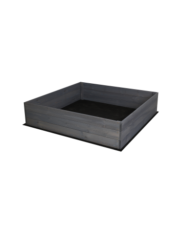 Hochbeet Pflanzkasten Blumenkasten Gemüsebeet Holz Garten ZP06/27x103x80 cm/Kiefernholz gebeizt  GRAU - product 2