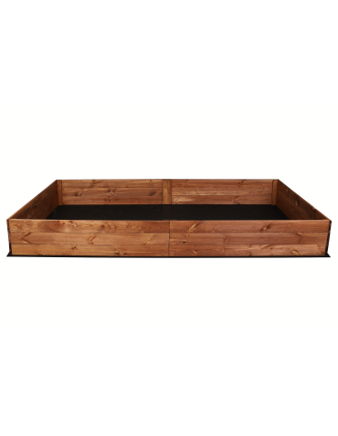Hochbeet Pflanzkasten Blumenkasten Gemüsebeet Holz Garten ZP06/27x163x117 cm/Kiefernholz gebeizt  Braun - product 2