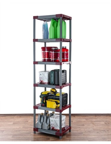 Plastikregal Kunststoffregal Steckregal  Jupiter-6-60 (222x60x46), 6 Böden, GRÜN - product 2