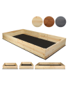 Hochbeet Pflanzkasten Blumenkasten Gemüsebeet Holz Garten ZP06/27x203x117 cm/Kiefernholz Unbehandelt