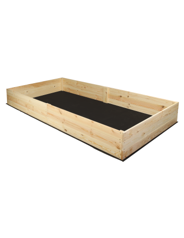 Blumenkasten und Hochbeete - Hochbeet Pflanzkasten Blumenkasten Gemüsebeet Holz Garten ZP06/27x237x100 cm/Kiefernholz Unbehandelt - product 3