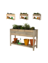 Hochbeet aus  Kiefernholz, Serie OBM, HxBxT, 78x118x40 cm/gebeizt in Grau