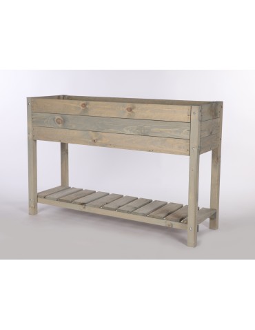Hochbeet aus  Kiefernholz, Serie OBM, HxBxT, 78x118x40 cm/gebeizt in Grau - product 2