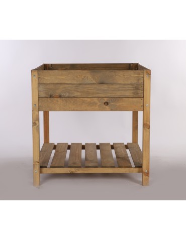 Hochbeet aus  Kiefernholz, Serie OBM, HxBxT, 78x078x78 cm/gebeizt in Braun - product 2