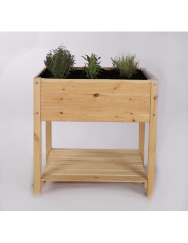 Hochbeet aus  Kiefernholz, Serie OBM, HxBxT, 78x078x78 cm/unbehandelt - product 2