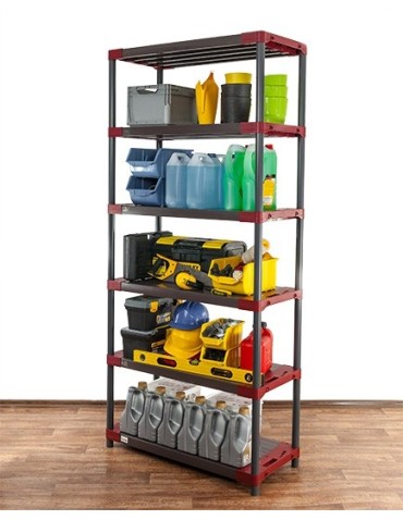 Plastikregal Kunststoffregal Steckregal  Jupiter-6-130 (222x130x46), 6 Böden, GRÜN - product 2