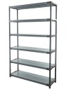 Plastikregal Kunststoffregal Steckregal  Jupiter-6-150 (222x150x46),6 Böden, GRAU