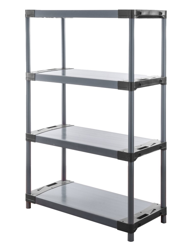 Kellerregale/Garagenregale - Plastikregal Kunststoffregal Steckregal  Tytan-5-80 (180x80x46), 5 Böden, GRAU - product new.modo24.de 1