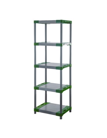 Plastikregal Kunststoffregal Steckregal  Tytan-5-70 (180x70x46), 5 Böden, GRÜN