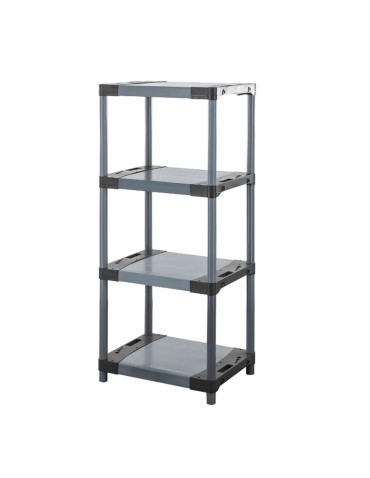 Plastikregal Kunststoffregal Steckregal  Tytan-4-90 (138x90x46), 4 Böden, GRAU