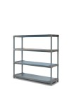 Plastikregal Kunststoffregal Steckregal  Tytan-4-150 (138x150x46), 4 Böden, GRAU