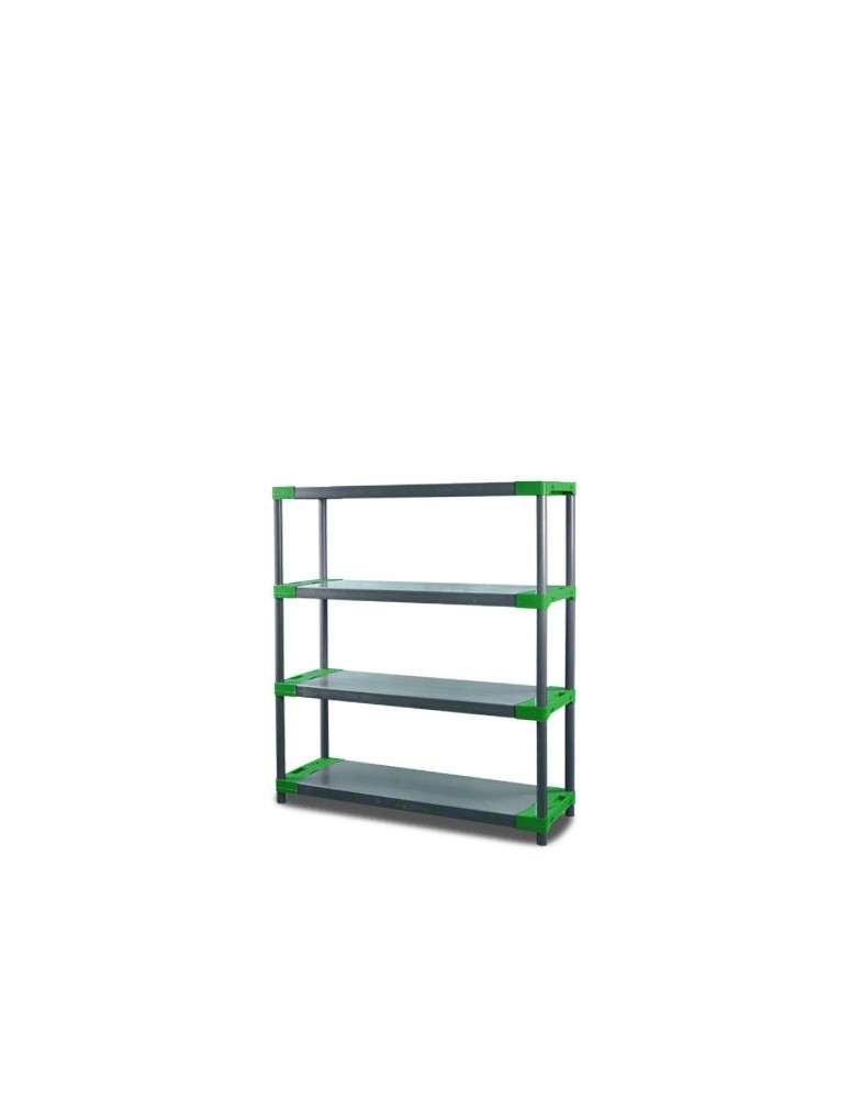 Kellerregale/Garagenregale - Plastikregal Kunststoffregal Steckregal  Tytan-4-110 (138x110x46), 4 Böden, GRÜN - product new.modo24.de 1