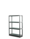Plastikregal Kunststoffregal Steckregal  Tytan-4-80 (138x80x46), 4 Böden, GRAU