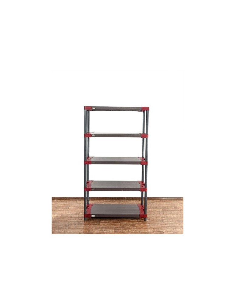 Kellerregale/Garagenregale - Plastikregal Kunststoffregal Steckregal  Tytan-5-150 (180x150x46), 5 Böden, ROT - product new.modo24.de 3