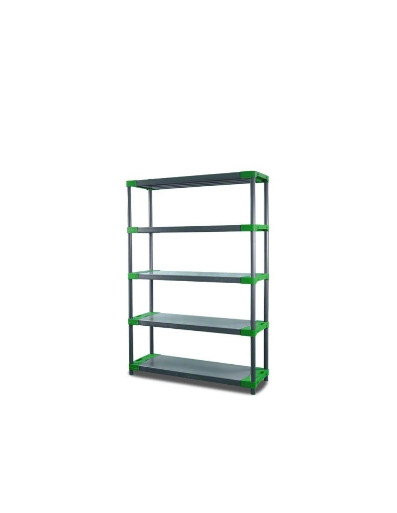 Kellerregale/Garagenregale - Plastikregal Kunststoffregal Steckregal  Tytan-5-60 (180x60x46), 5 Böden, GRÜN - product new.modo24.de 1