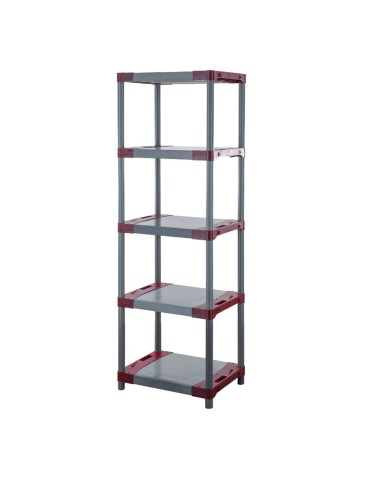 Kunststoffregale - Zusatzboden zu Plastikregal Tytan, TYT_P_120_CZER,  Breite 120 cm, Tiefe 46 cm, Farbe ROT - product 3