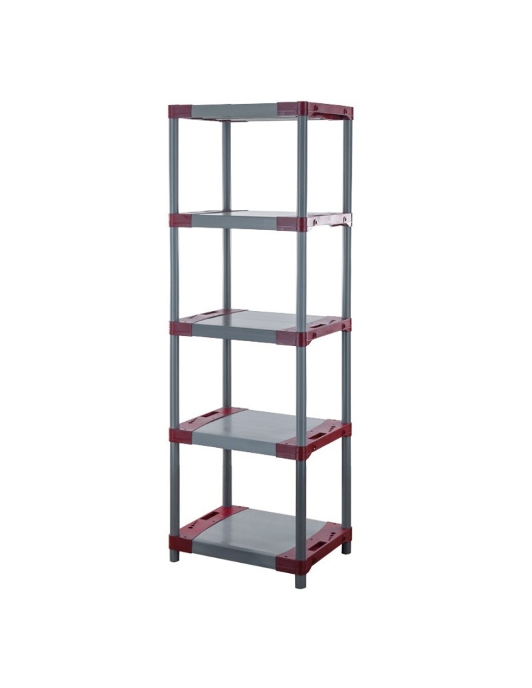 Kunststoffregale - Zusatzboden zu Plastikregal Tytan, TYT_P_120_CZER,  Breite 120 cm, Tiefe 46 cm, Farbe ROT - product new.modo24.de 3