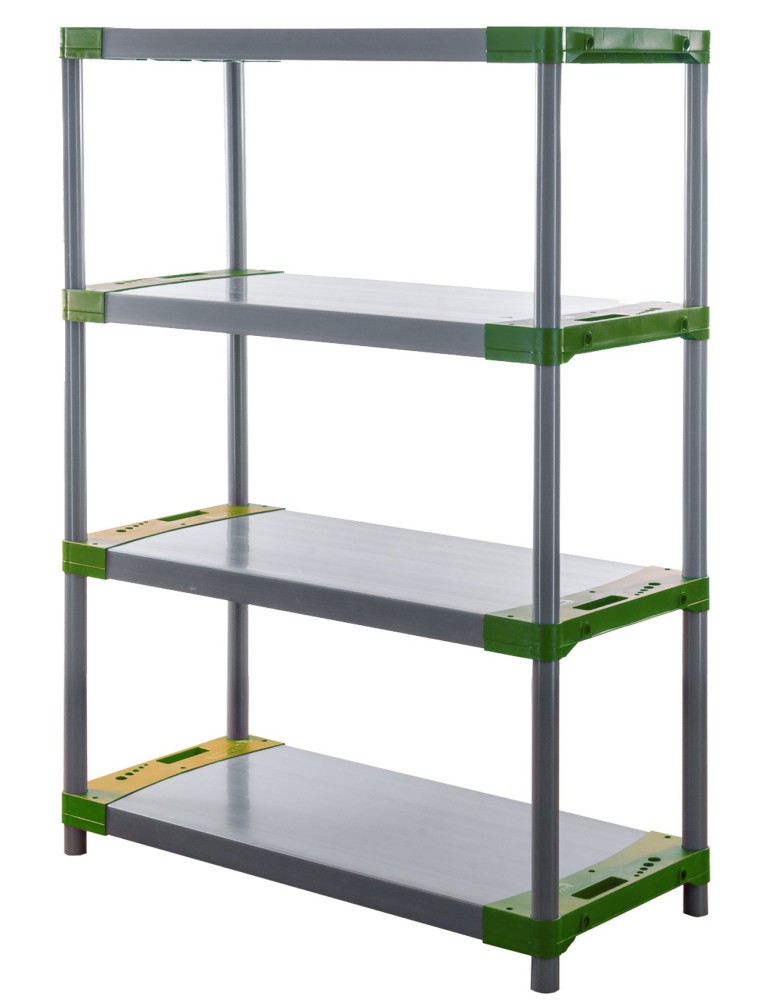 Kunststoffregale - Zusatzboden zu Plastikregal Tytan, TYT_P_110_ZIEL,  Breite 110 cm, Tiefe 46 cm, Farbe GRÜN - product new.modo24.de 3